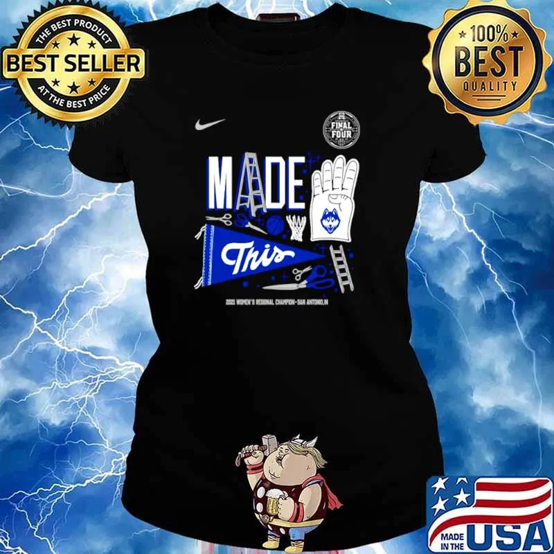 Nike UConn Huskies made 4 this 2021 women’s Regional champion Indianapolis Ladies tee