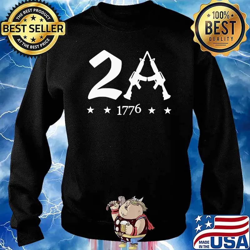 Official 2A 1776 Guns Shirt Sweater