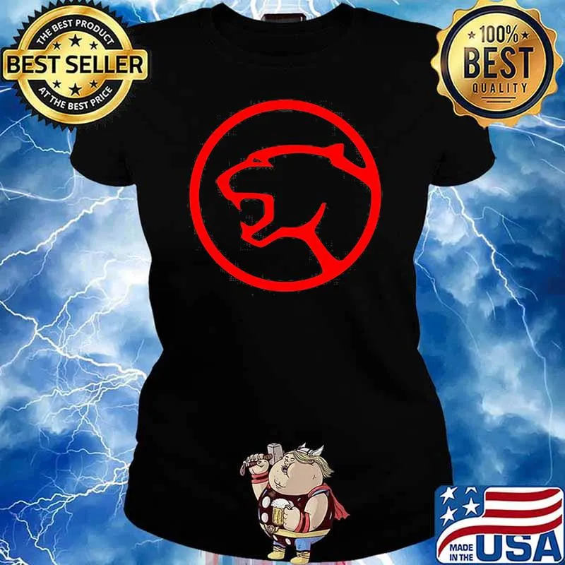 Official Cougar Logo Red Shirt Ladies tee