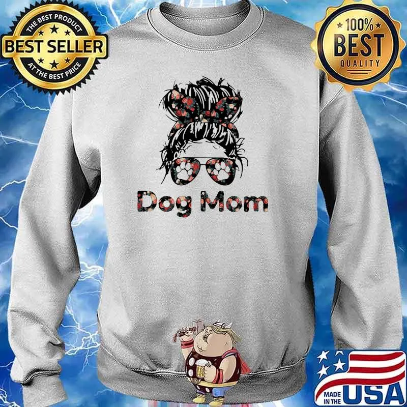 Official Dog Mom Flower Shirt Sweater