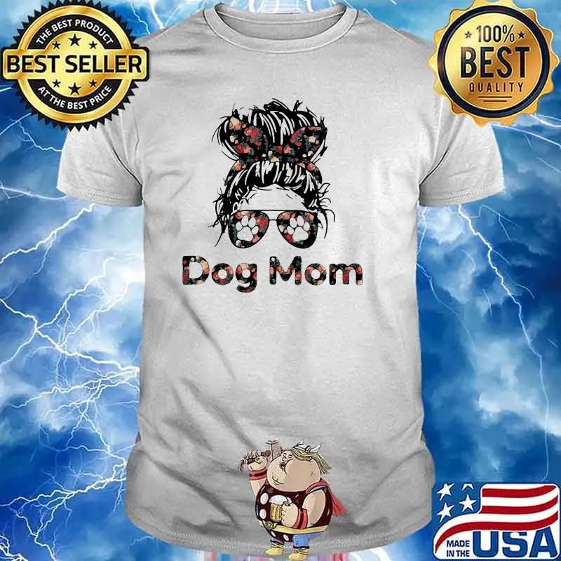 Official Dog Mom Flower Shirt Unisex