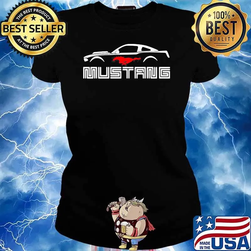 Official Mustang Gt Car Shirt Ladies tee