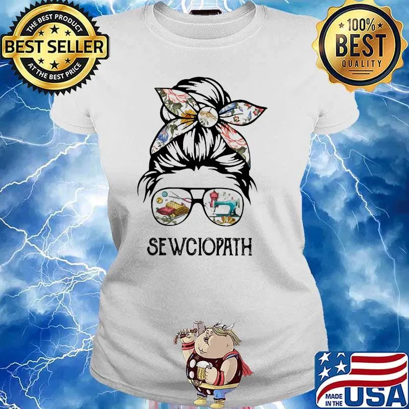 Official Sewciopath Girl Shirt Ladies tee