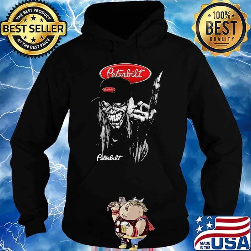 Official Skull Peterbilt Logo Shirt Hoodie