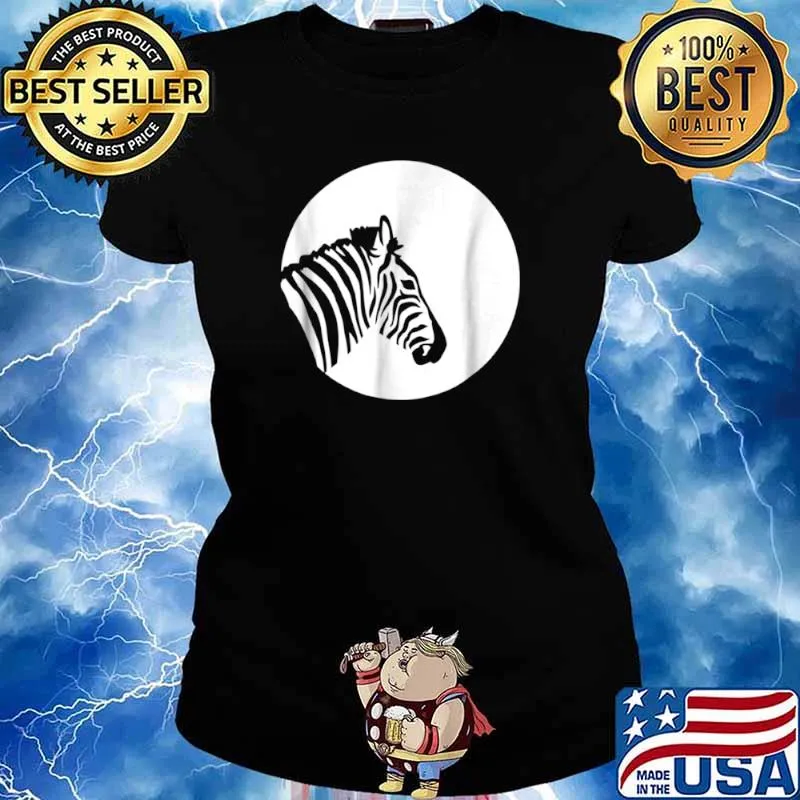 Official Zebra moon Shirt Ladies tee