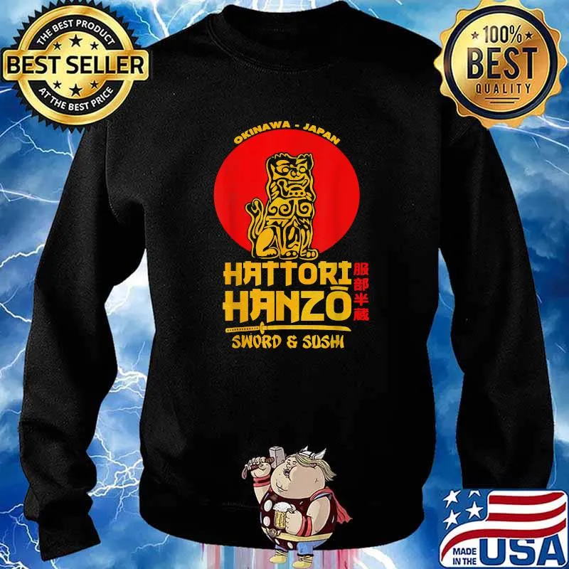 Okinawa Japan Hattori Hanzos sword and sushi Shirt Sweater