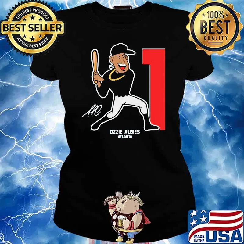 Ozzie Albies Toon Stars Signature Shirt Ladies tee