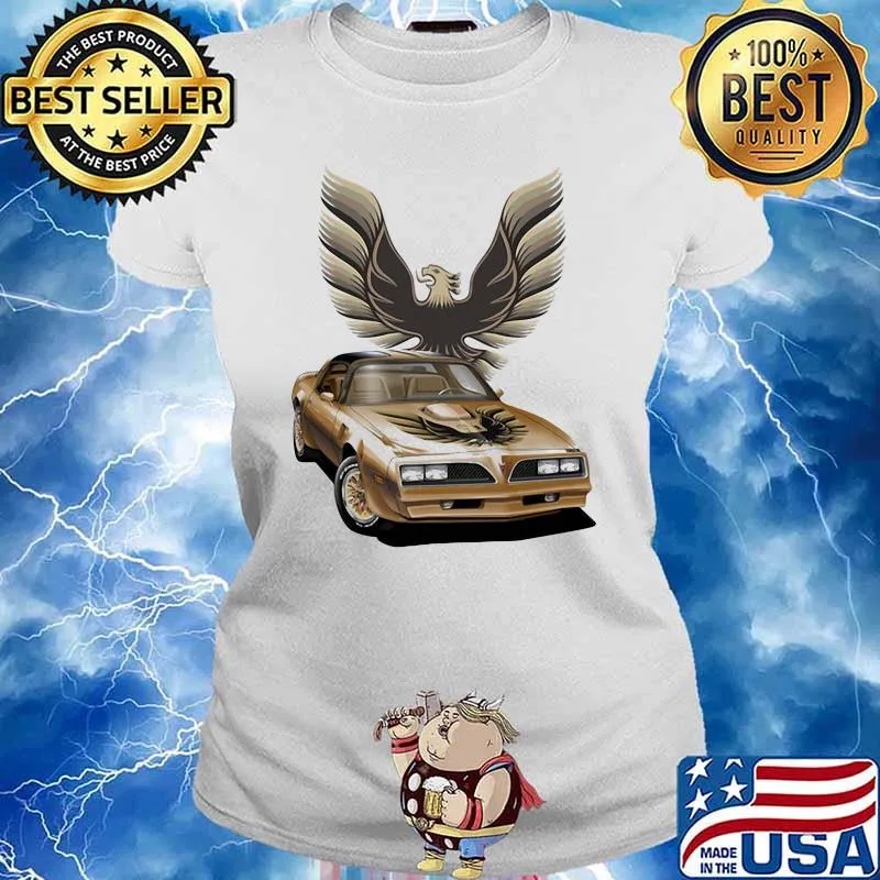 Pontiac Yellow Trans Am Shirt Ladies tee