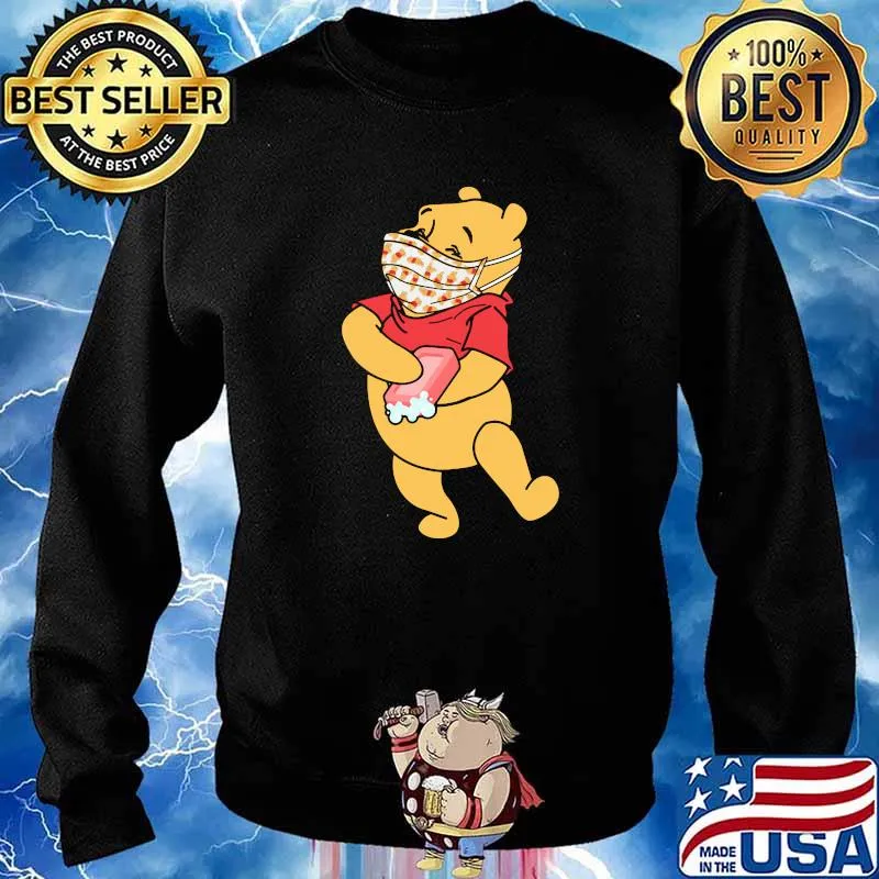 Pooh Wear Mask Corona Virus Shirt Sweater