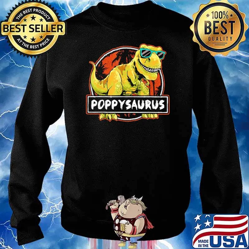 Poppysaurus Dinosaur Shirt Sweater