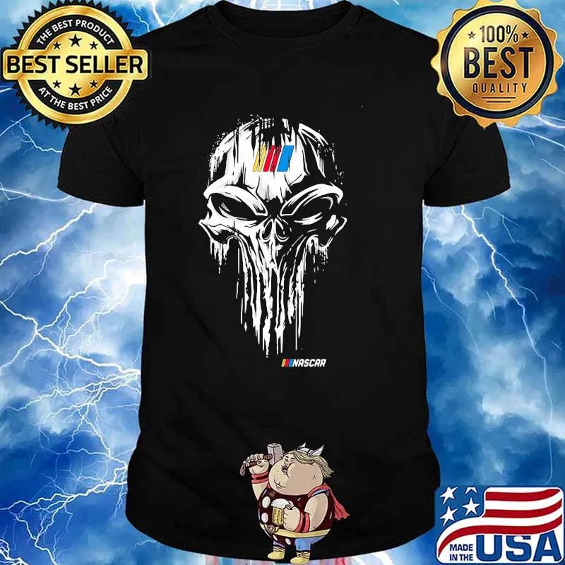 Punisher With Nascar Logo Shirt