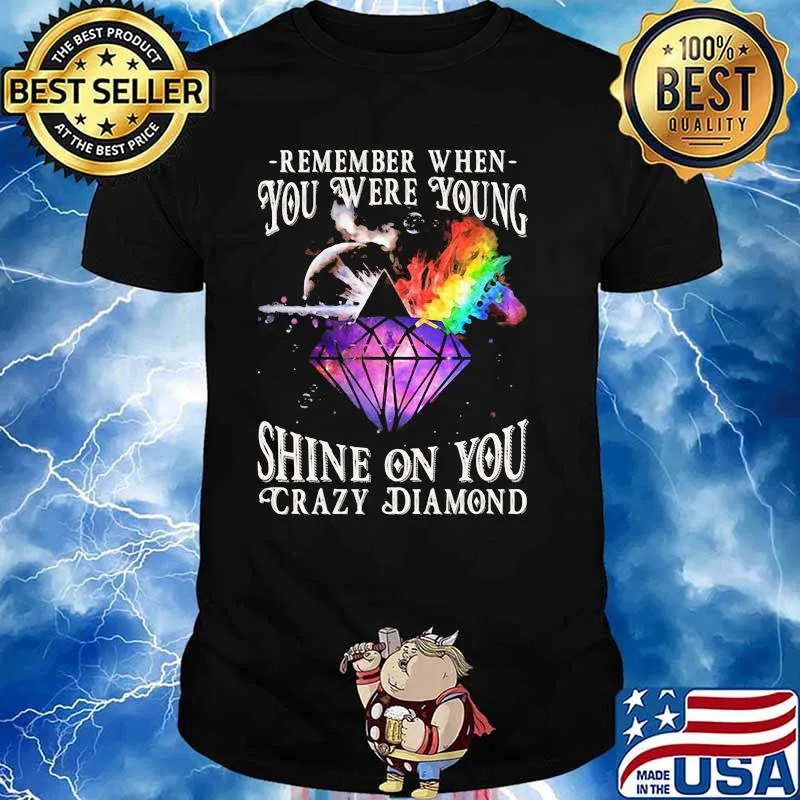 Remember When You Were Young Shine On You Crazy Diamond Rainbow Shirt