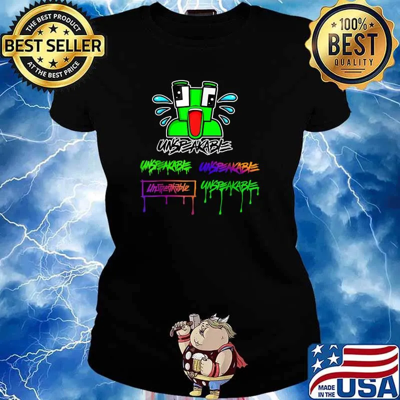 Retro Unspeak.able Merch Play Gamer Shirt Ladies tee