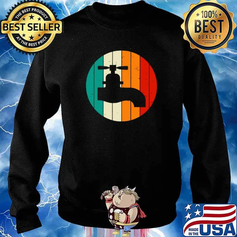 Retro Vintage Plumber Faucet Sweater