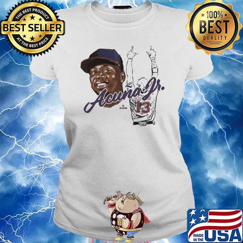 Ronald Acuña Jr. Silhouette Shirt Ladies tee