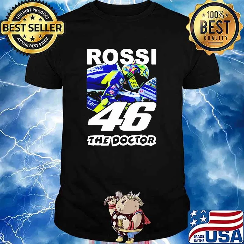 Rossi The Doctor 46 King Of The Mountain World Champion Motorcycle Shirt