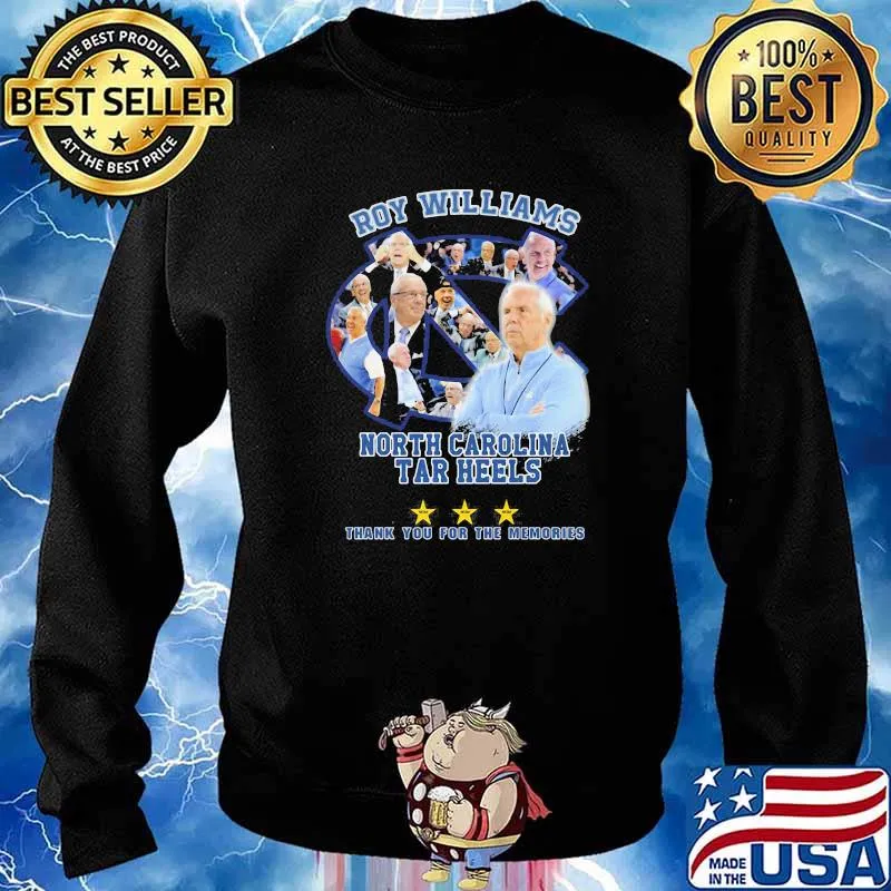 Roy Williams North Carolina 2003 2021 Thank You For The Memories Signature Shirt Sweater