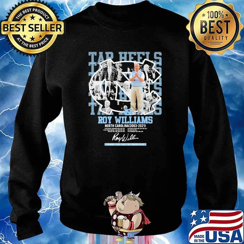 Roy Williams North Carolina Tar Heels Thank You For The Memories Shirt Sweater