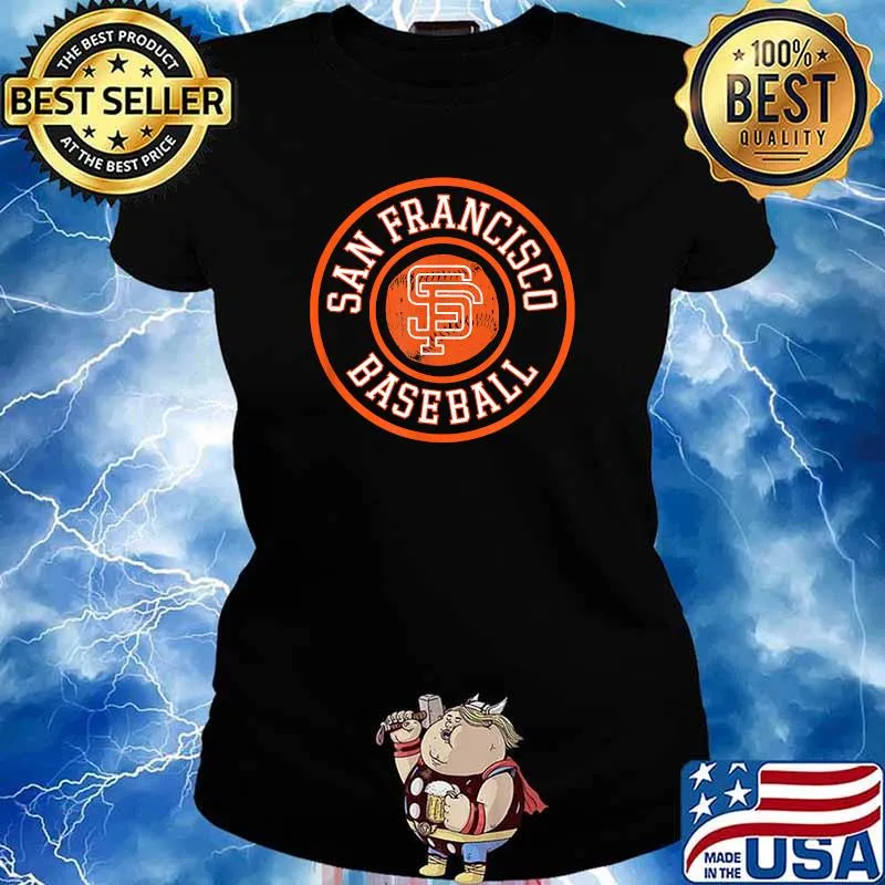 San Francisco Baseball SF The City Badge Giant Shirt Ladies tee