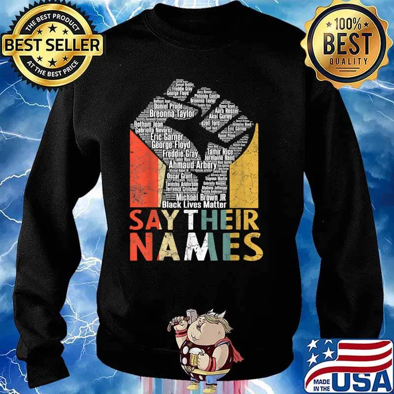 Say Their Names BLM Vintage Shirt Sweater