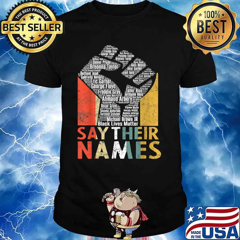 Say Their Names BLM Vintage Shirt