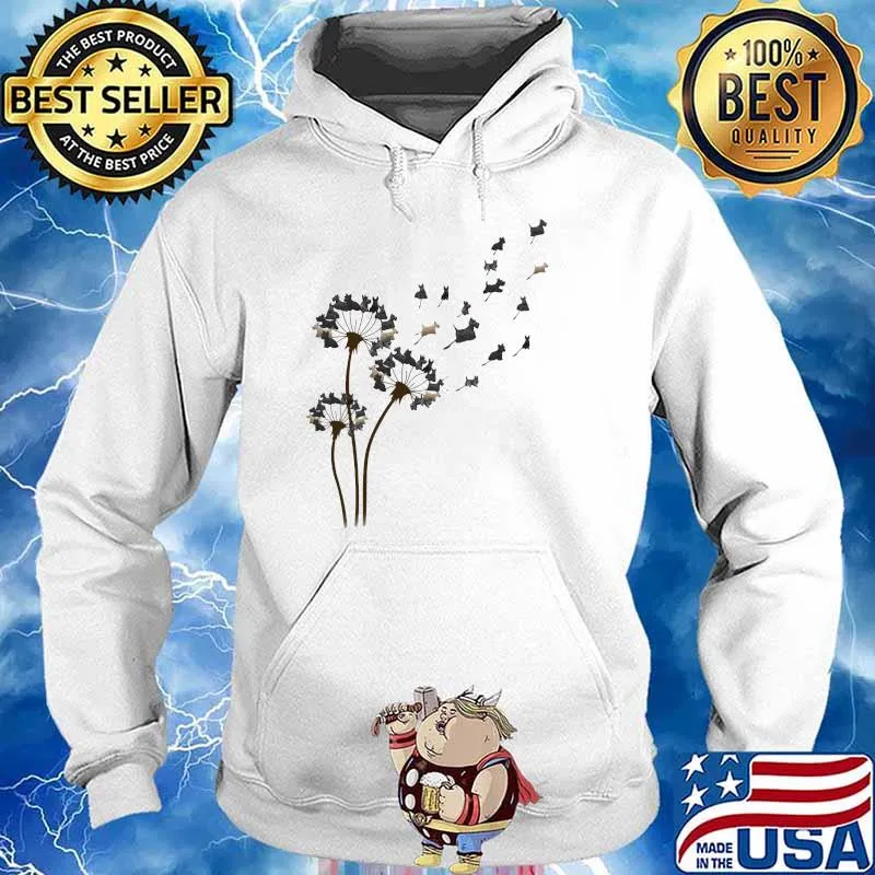 Scottish terrier dandelion flower Hoodie