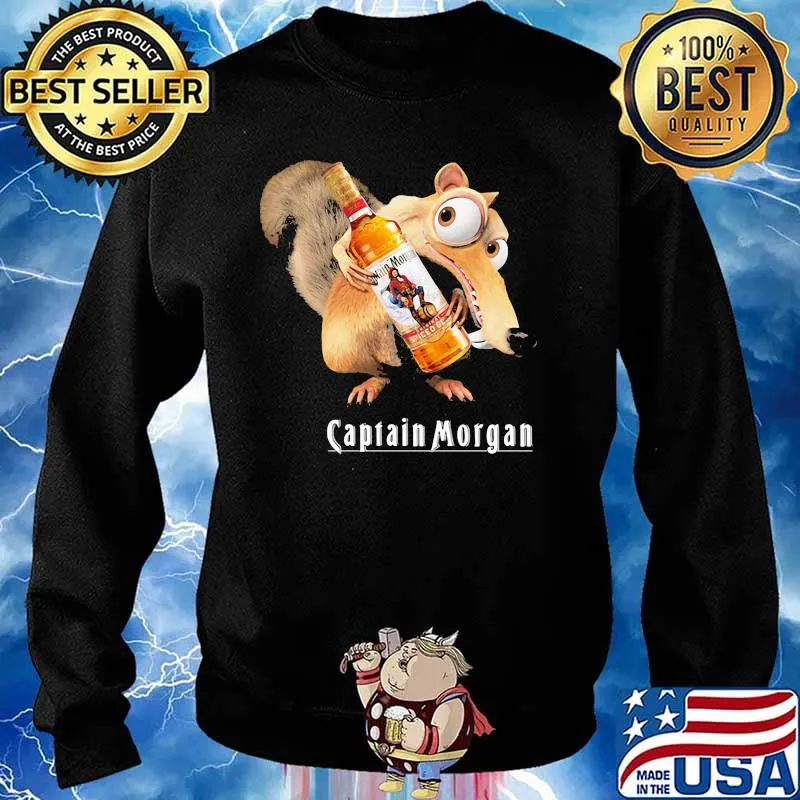 Scrat Do Chris Wedge Holding Captain Morgan Logo Shirt Sweater