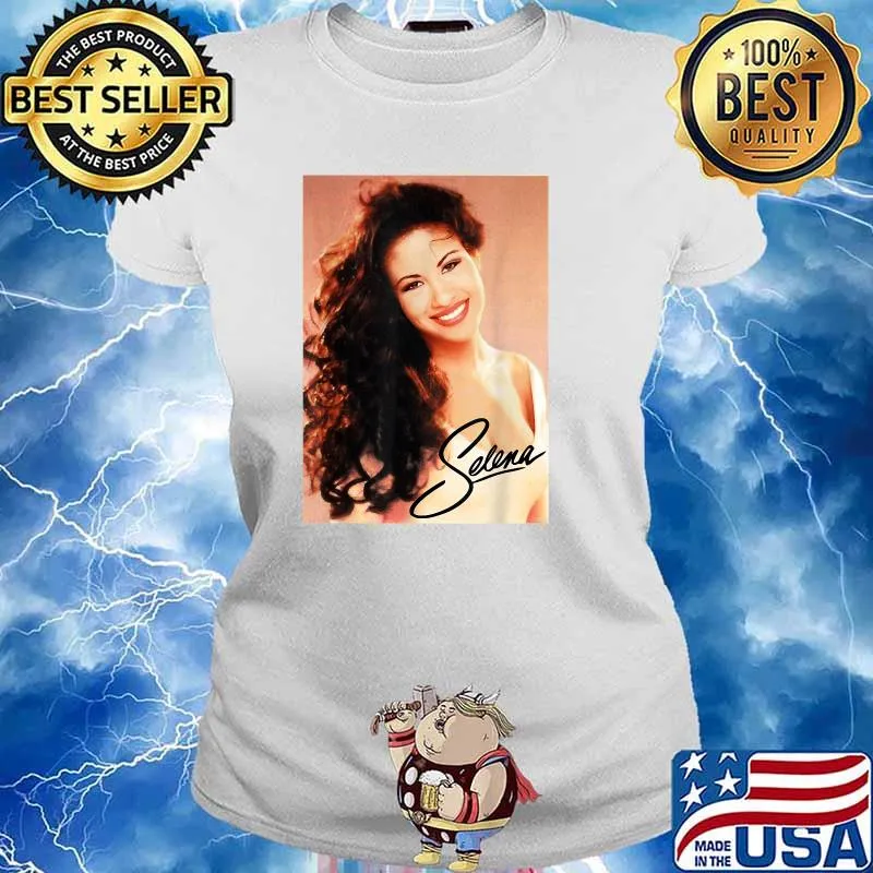Selenas Quintanilla Music 80s 70s Fans Signature Shirt Ladies tee
