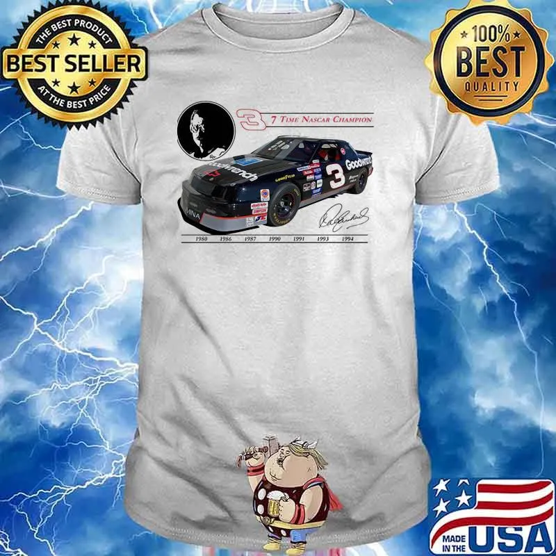 Seven Time Nascar Champion Goodwrench Signature Shirt