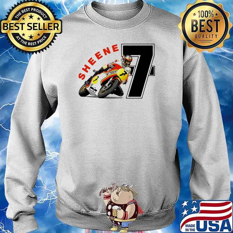 Sheene World Champion King Of The Mountain Motorcycle Shirt Sweater