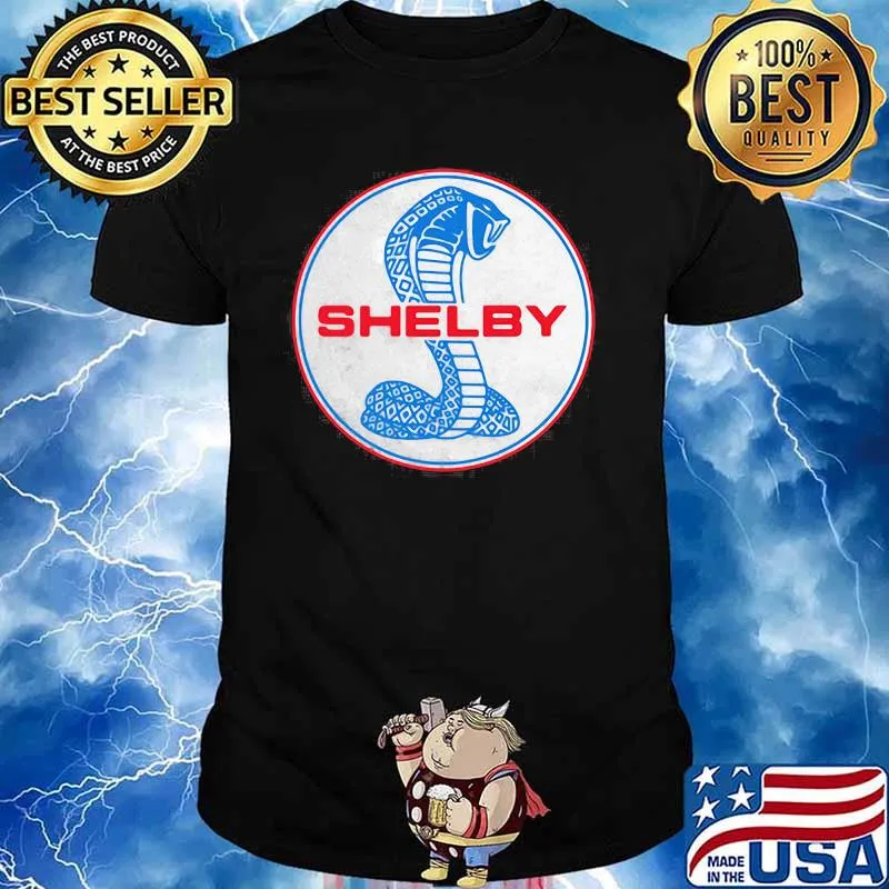 Shelby Blue And Red Logo Shirt