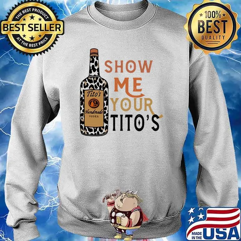 Show Me Your Titos Leopard Shirt Sweater
