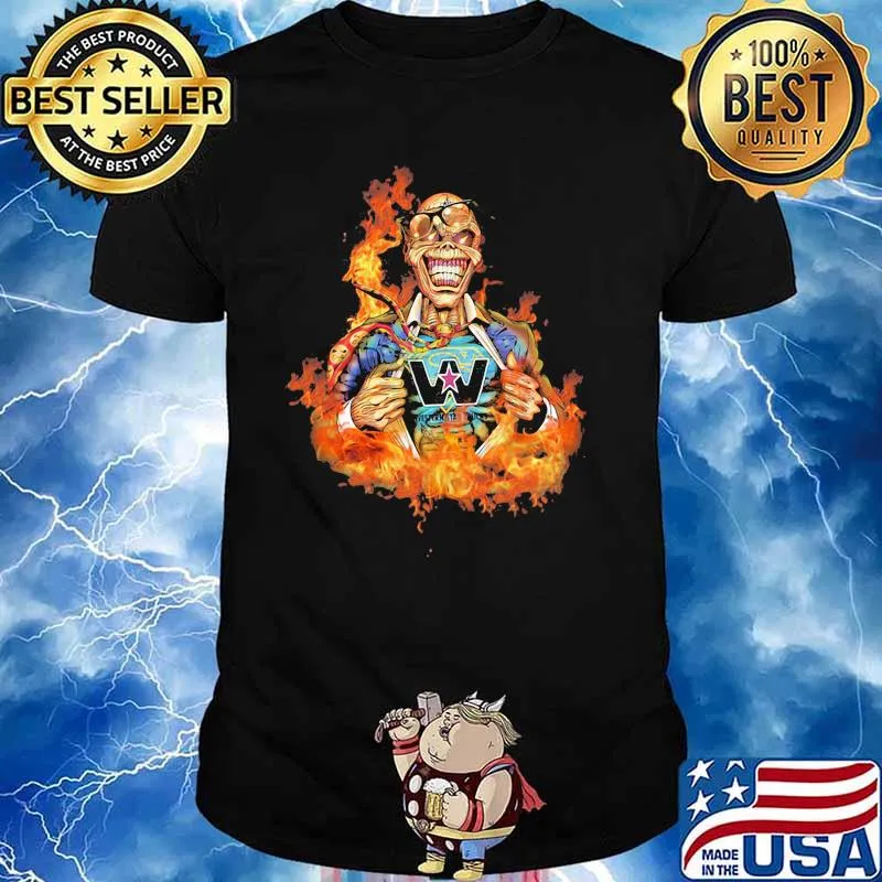Skull Fire With Western Star Trucks Logo Shirt