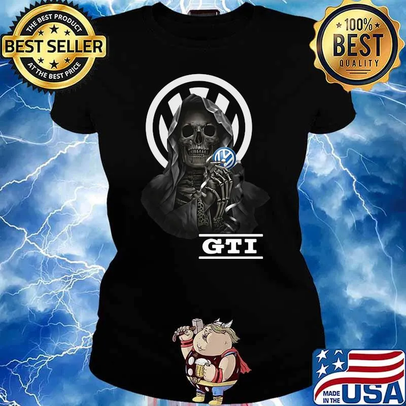 Skull With GTI Logo Shirt Ladies tee