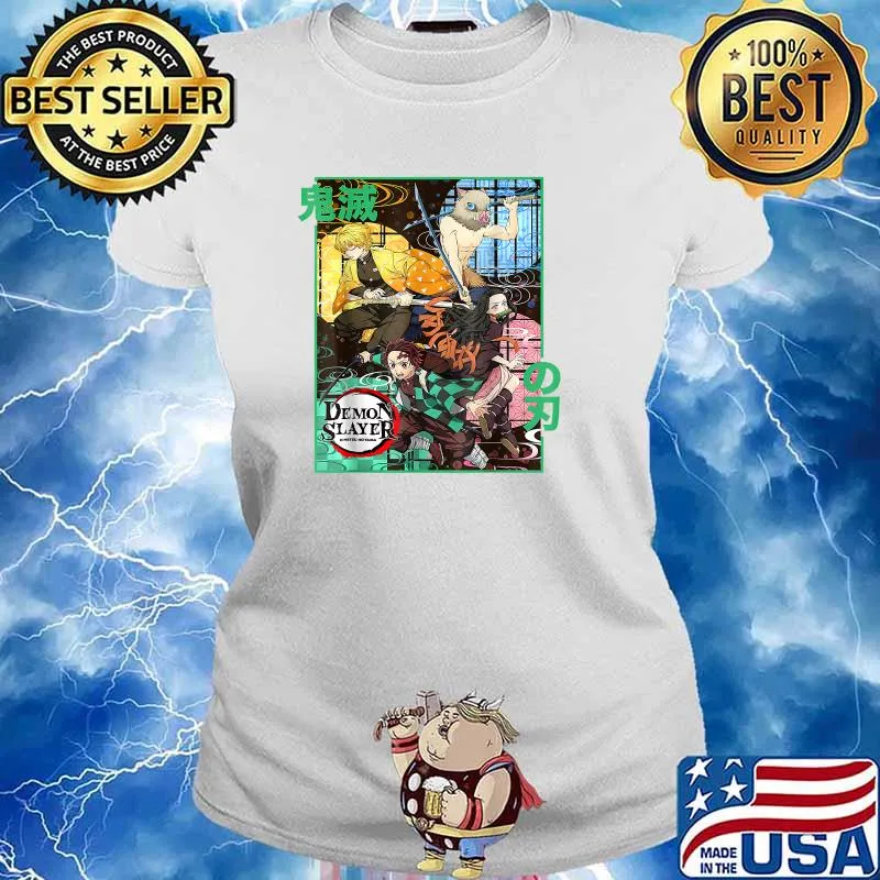 Slayer Demon Anime Graphic Art Shirt Ladies tee