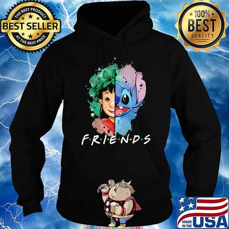 Stich And Lilo Friends Shirt Hoodie