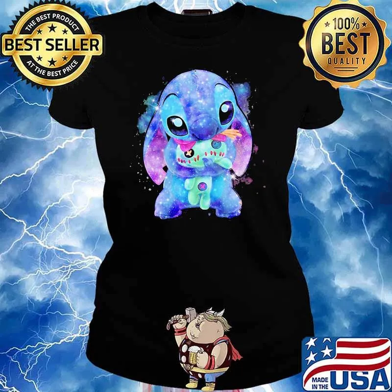 Stitch Hug Bupe Light Color Shirt Ladies tee