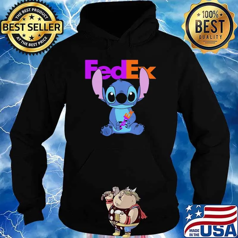 Stitch Hug Fedex Logo Shirt Hoodie