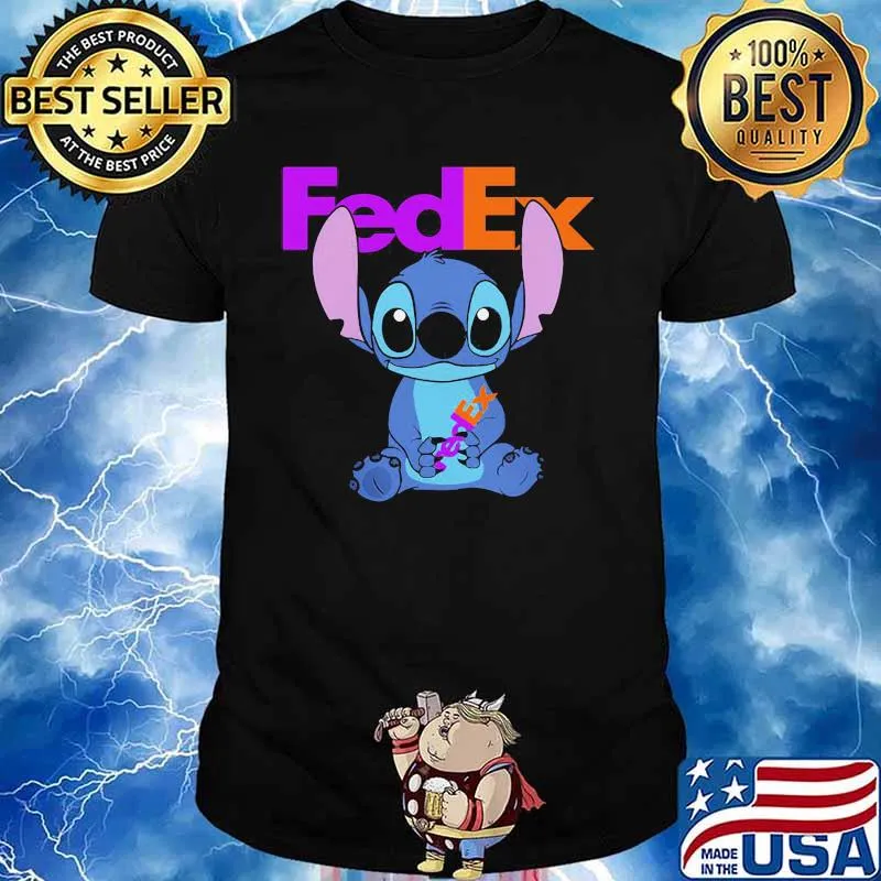 Stitch Hug Fedex Logo Shirt