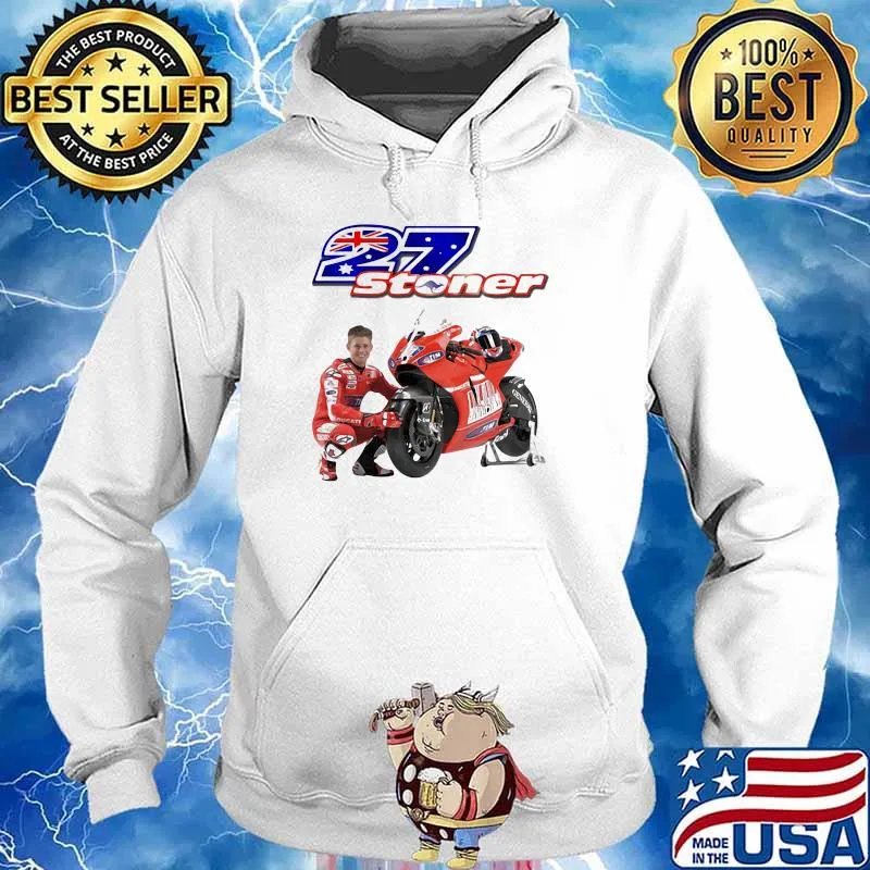 Stoner Ducati 27 Mountain Motorcycle Shirt Hoodie