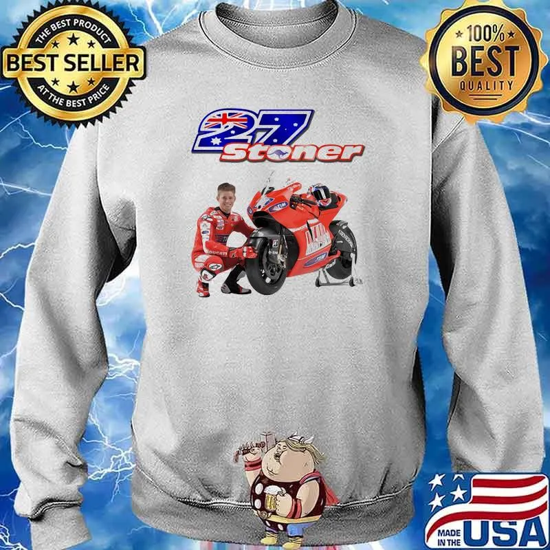 Stoner Ducati 27 Mountain Motorcycle Shirt Sweater