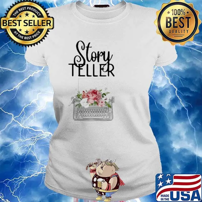 Story Teller Flower Shirt Ladies tee