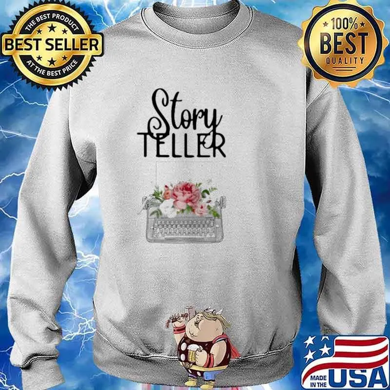 Story Teller Flower Shirt Sweater