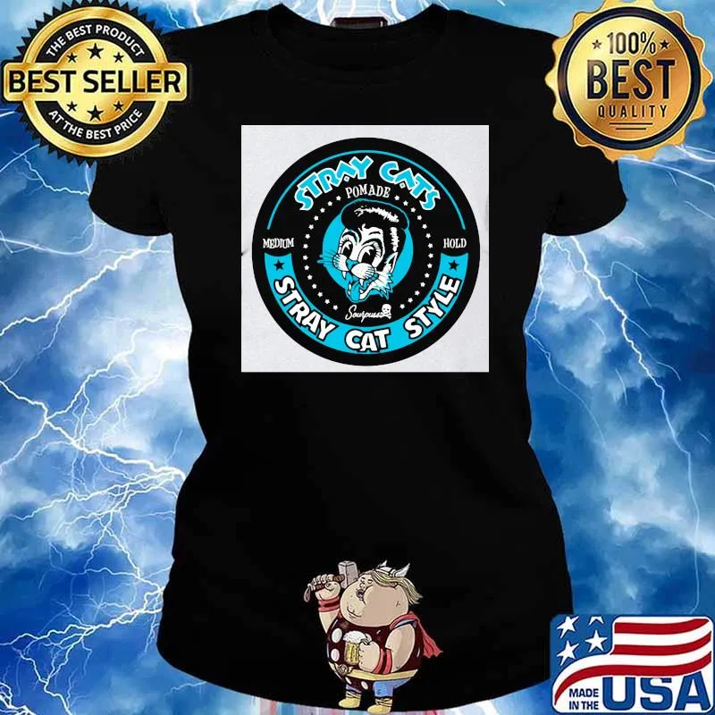 Stray Cats Stray Cat Style Pomade Medium Hold Shirt Ladies tee