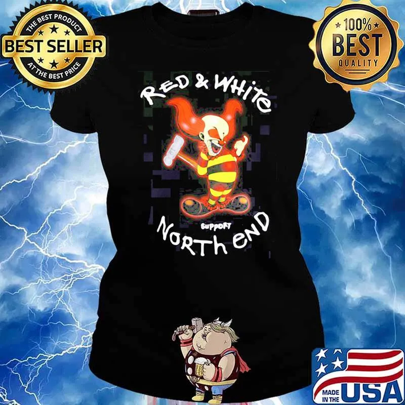 Support 81 Clown Red & White Shirt Ladies tee