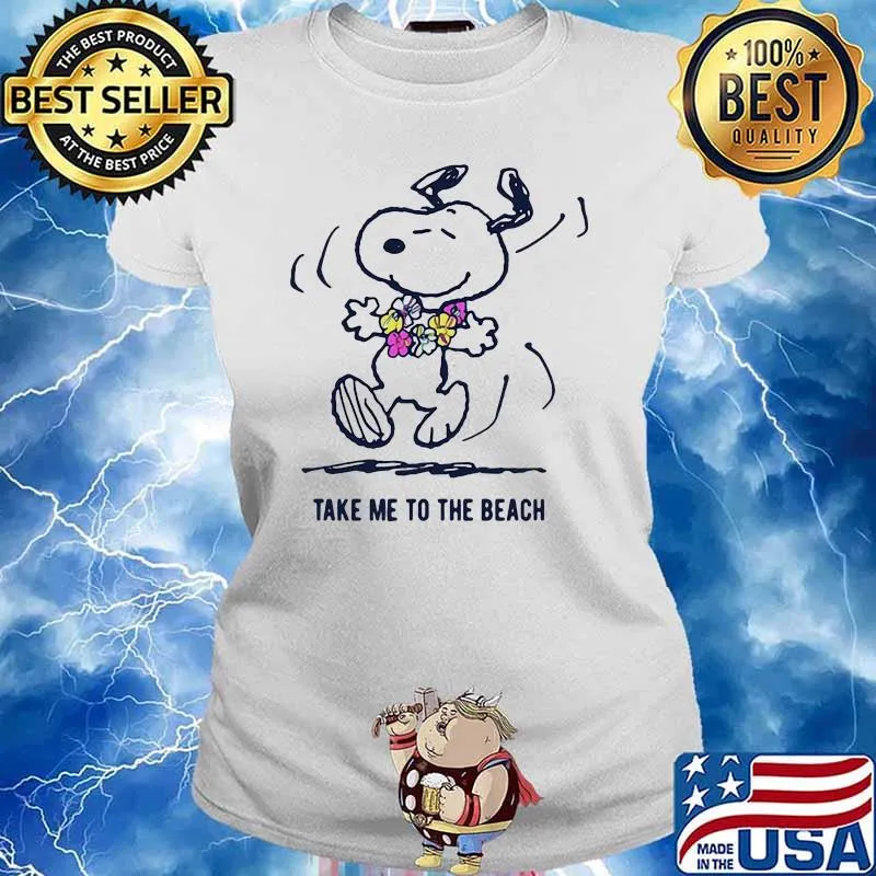 Take Me To The Beach Snoopy Shirt Ladies tee