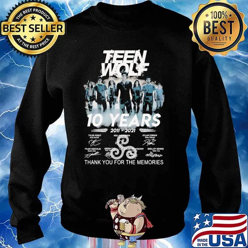 Teen Wolf 10 Years 2011 2021 Thank You For The Memoris Signature Shirt Sweater