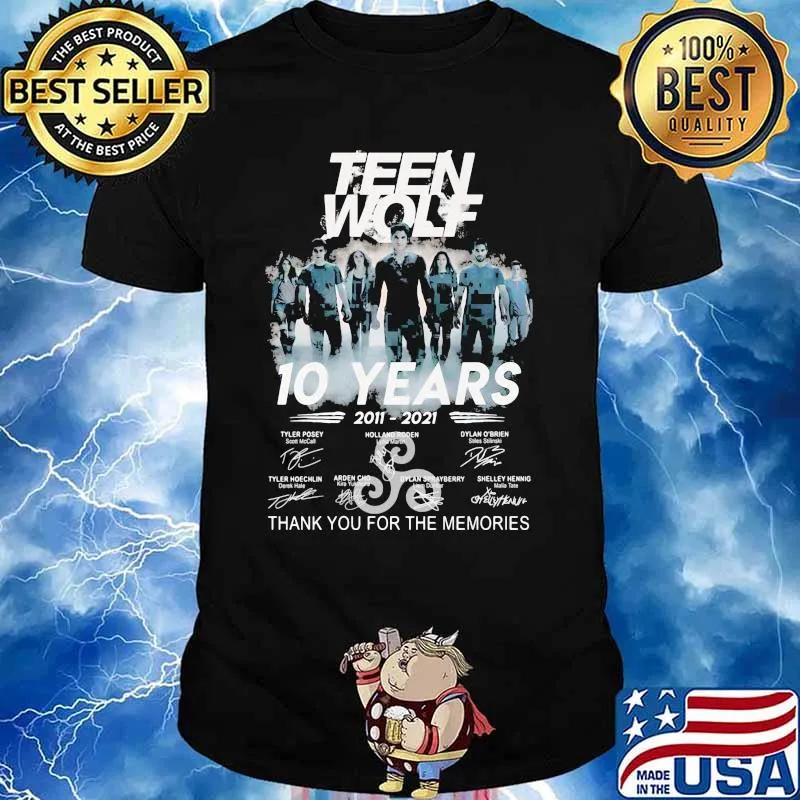 Teen Wolf 10 Years 2011 2021 Thank You For The Memoris Signature Shirt