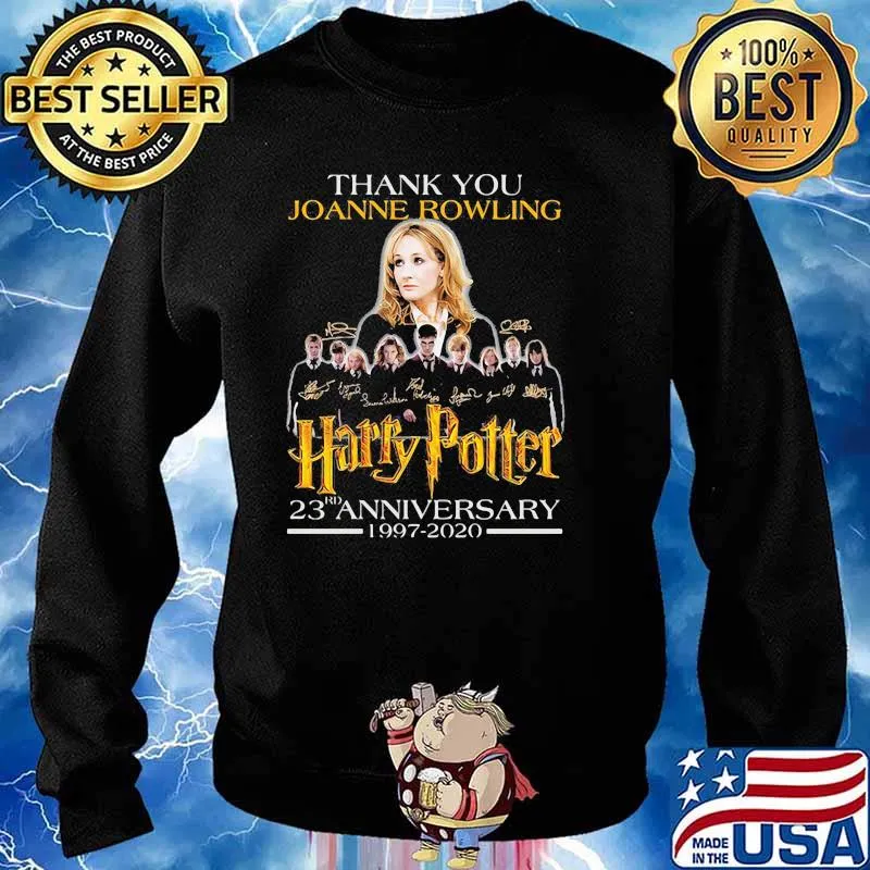 Thank You Joanne Rowling Harry Potter 23rd Anniversary 1997 2020 Signature Shirt Sweater