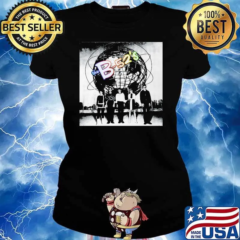 The B-52’s Retro Black White Shirt Ladies tee